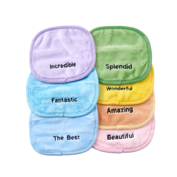 7 lingettes démaquillantes lavables XL